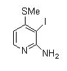 2-amino-3-iodo-4-(methylthio)pyridine